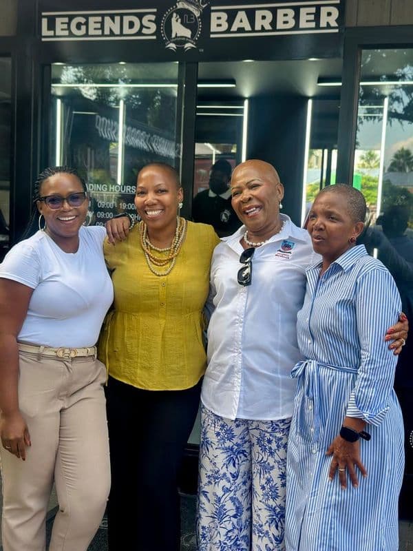 Mma Seretse with Mme Lame, mme Setshwano & Mme Pako